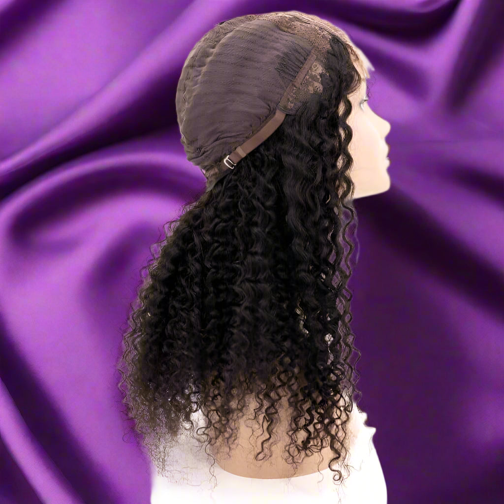 Kinky Curly 4x4 Transparent Closure Wig